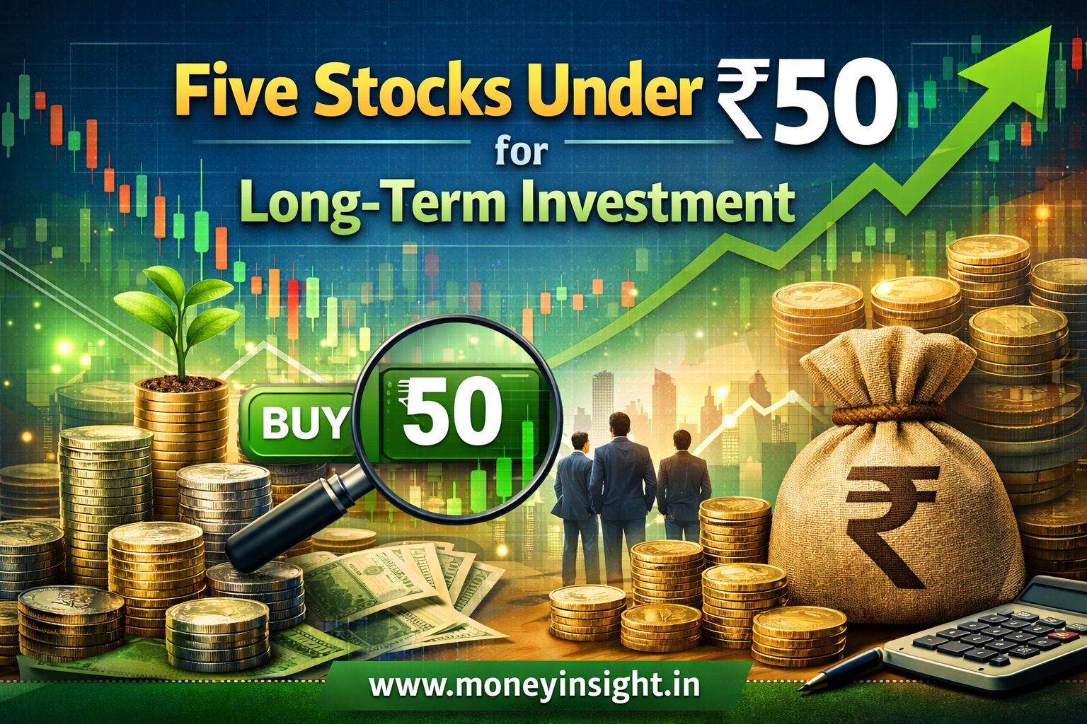 Five- Stocks- Under- ₹50- for- Long-Term- Investment